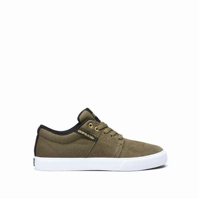 Gyerek Supra STACKS II VULC Tornacipő HU378520 Olivazöld